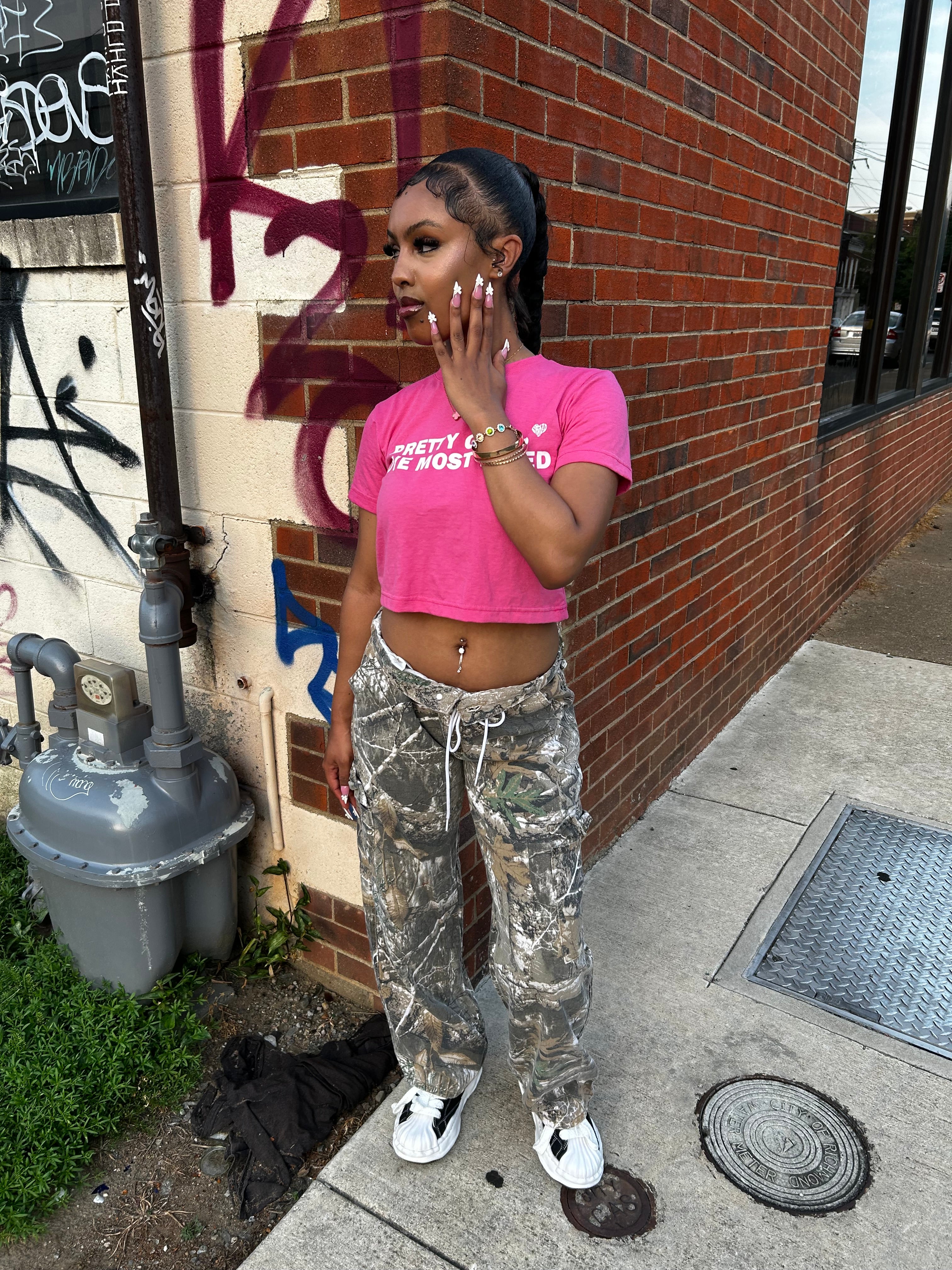 PRETTYGIRLSLOVE MOSTHATED CROPTOP(Pink)